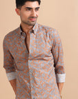 Floral Rust Shirt EOSS