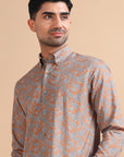 Floral Rust Shirt EOSS