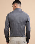 Black Paneled Occasion Shirt