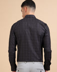 Amazing Black Check Formal Shirt