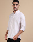 Pink Premium Stripe Casual Shirt EOSS