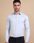 Blue Formal Check Shirt EOSS