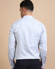 Blue Formal Check Shirt EOSS