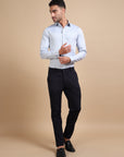 Blue Formal Check Shirt EOSS