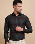 Black Festive Jacquard Shirt