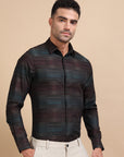 Black Festive Jacquard Shirt