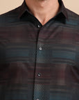 Black Festive Jacquard Shirt