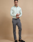 Green Jacquard Festive Shirt