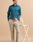 Teal Striped Shirt EOSS