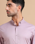 Mauve Solid Stretch Shirt