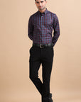 Premium Burgundy Checkered Shirt EOSS