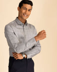 Steel Grey Check Shirt EOSS