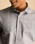 Steel Grey Check Shirt EOSS