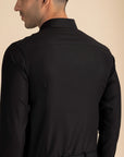 Luxe Black Solid Shirt EOSS