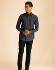 Charcoal Houndstooth Shirt EOSS
