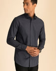 Charcoal Houndstooth Shirt EOSS