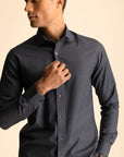 Charcoal Houndstooth Shirt EOSS