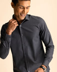 Charcoal Houndstooth Shirt EOSS