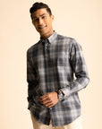 Grey Button-Down Check Shirt EOSS