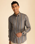 Brown Stripe Shirt EOSS