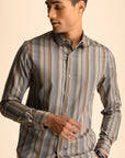 Brown Stripe Shirt EOSS