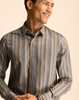 Brown Stripe Shirt EOSS