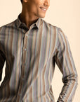 Brown Stripe Shirt EOSS