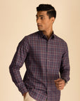 Plum Check Shirt