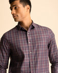 Plum Check Shirt