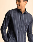 Navy Stripe Shirt EOSS