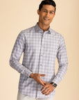 Grey Herringbone Shirt