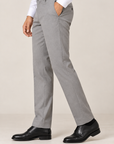 Slate grey woven 4 way stretch trouser