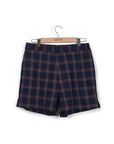 Navy Check Boxer with Pockets