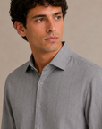 Grey Luxe Stripe Shirt