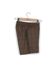 Brown Check Boxer with Pockets