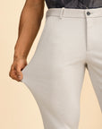 Cream 4 Way Stretch Port Pants