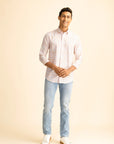 Crosby Peach Check Shirt EOSS
