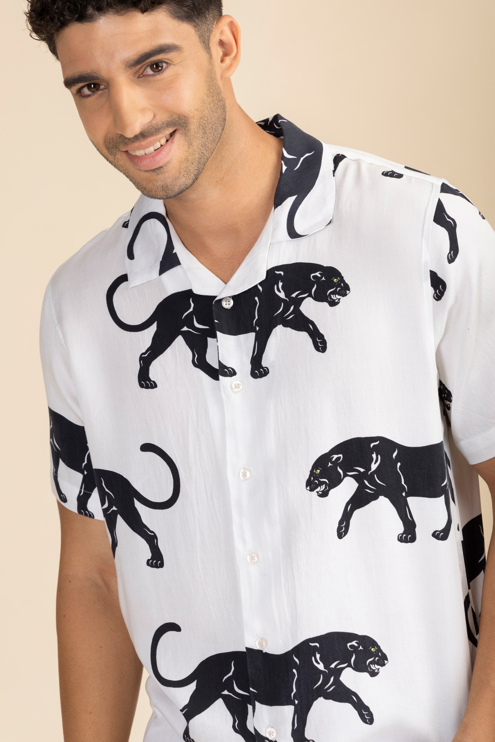 Black Panther Cuban Shirt