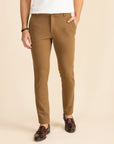 Brown Zipper Pants - 4 way Jet-Setter