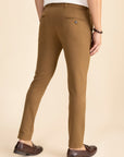 Brown Zipper Pants - 4 way Jet-Setter