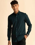 Dark Green Sateen Shirt