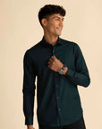 Dark Green Sateen Shirt