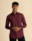 Maroon Melange Shirt