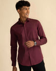 Maroon Melange Shirt