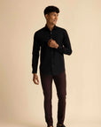 Black Sateen Shirt