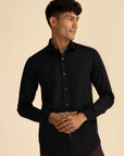 Black Sateen Shirt