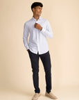 Bronco Stripe White Shirt EOSS
