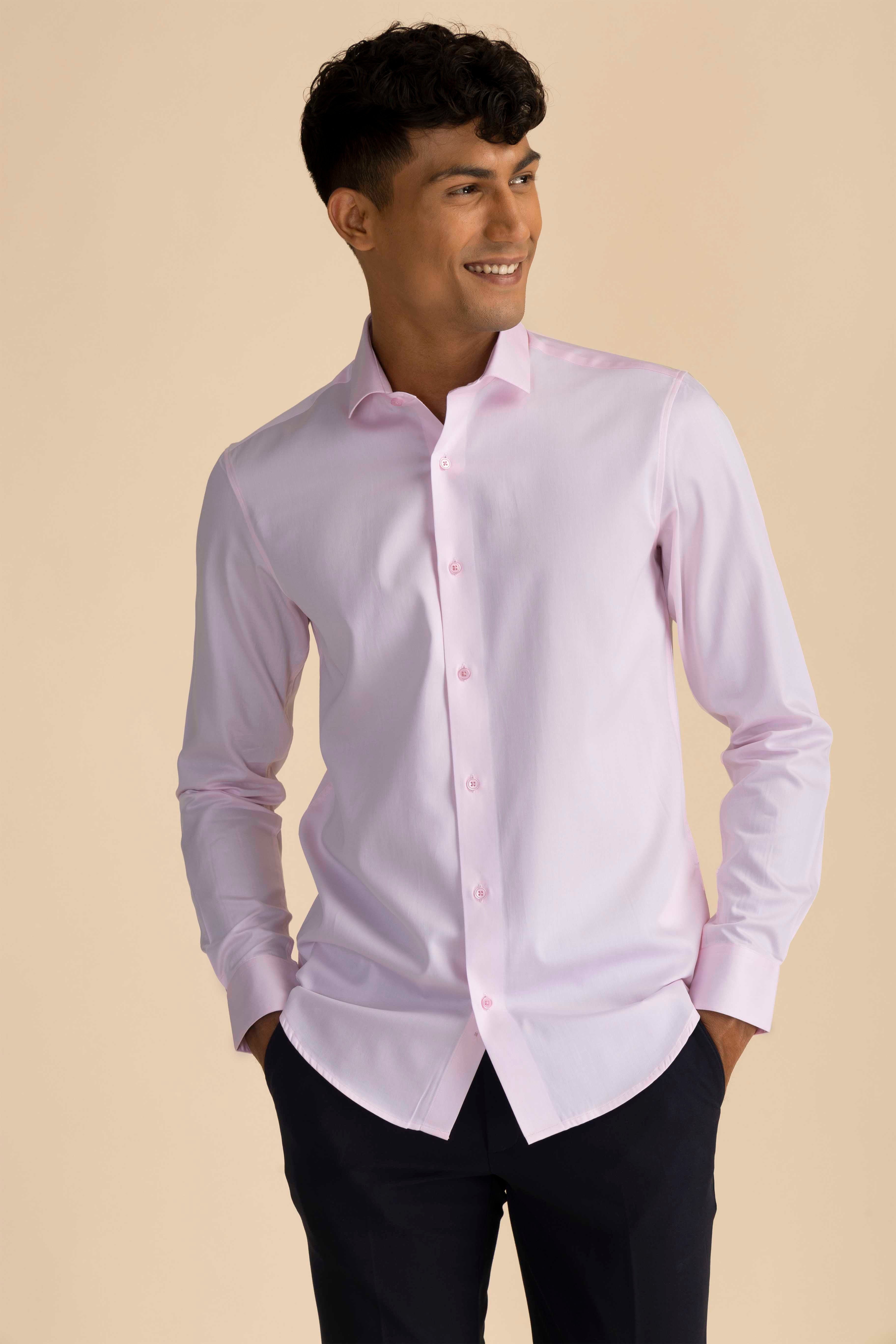 Pink Sateen Shirt