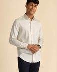 Cream Melange Shirt