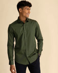Forest Green Sateen Shirt